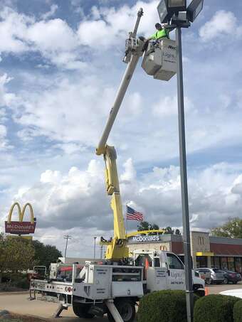 Upgrading to LED parking lot pole lights