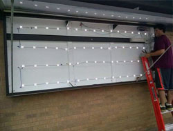 LED Retrofit of a building sign